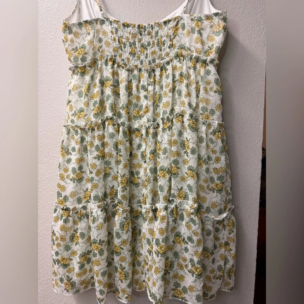 Trixxi Ditsy Floral Empire Waist Mini Dress | Size M